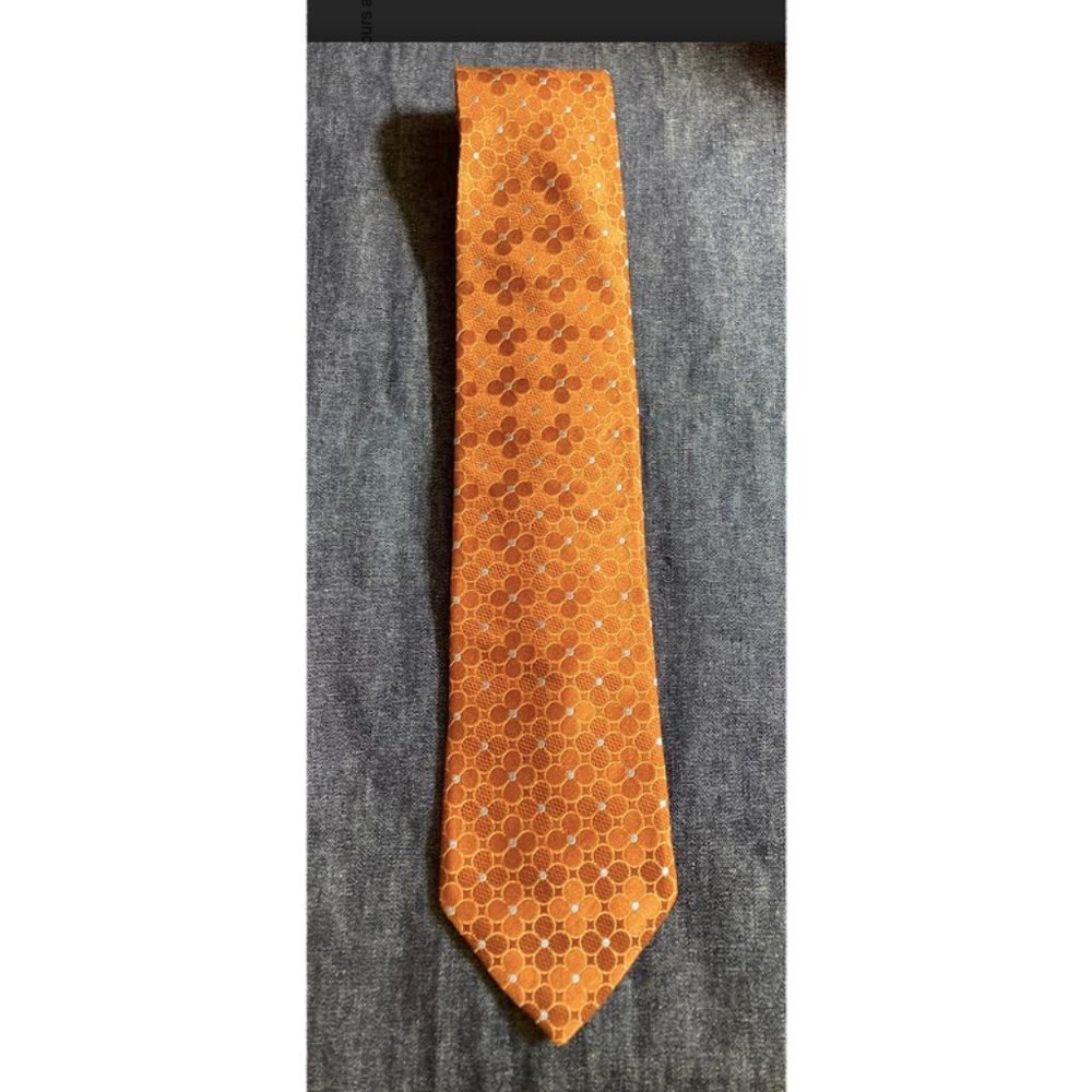 Ted Baker rust orange silk tie